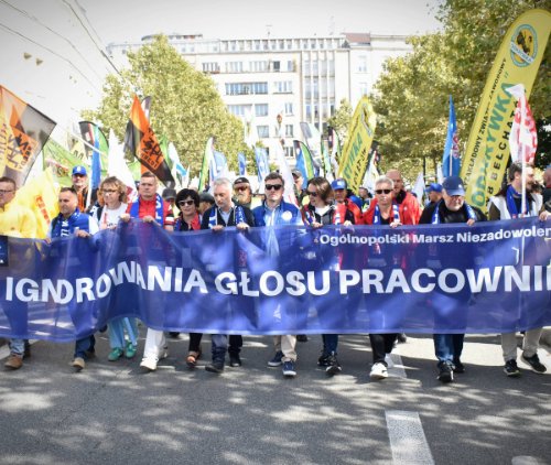 Obraz główny aktualności o tytule Dziękujemy za udział w Ogólnopolskim Marszu Niezadowolenia 