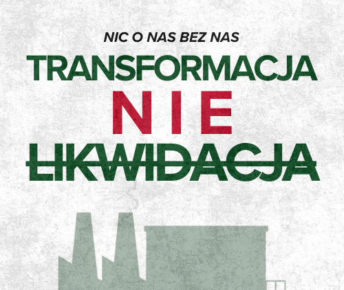 Obraz główny aktualności o tytule „Transformacja – nie likwidacja! Nic o nas bez nas”- akcja OPZZ 