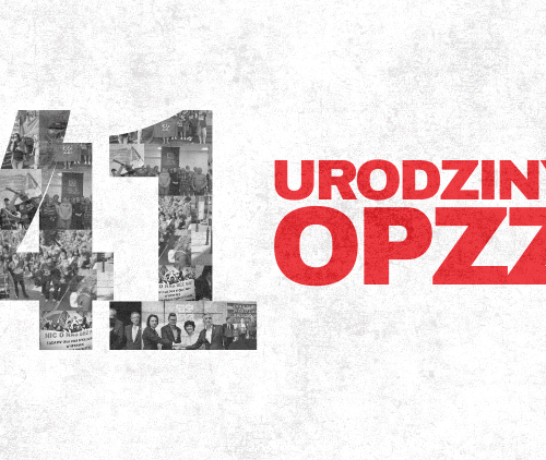 Obraz główny aktualności o tytule OPZZ ma 41 lat: Tradycja walki o prawa pracownicze 